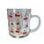 Caneca de Vidro - Cerejas com Florzinhas - 200ml - 1 unidade - Rizzo - Imagem 2