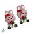 Molde de silicone Dupla de Coelhos com Flor e Laço Ref. 821 - 1 unidade - FlexArte - Rizzo - Imagem 2