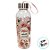 Garrafa Transparente com Alça - Flores Rosa - Mãe Amor Eterno - 550ml - 1 unidade - Rizzo - Imagem 2