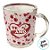 Caneca de Vidro Transparente - Rosa Claro - Te Amo - 320ml - 1 unidade - Rizzo - Imagem 2
