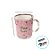Caneca de Vidro Transparente - Rosa - Amor da Minha Vida - 320ml - 1 unidade - Rizzo - Imagem 3