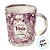 Caneca de Vidro Transparente - Roxo - Minha Mãe é Uma Rainha - 320ml - 1 unidade - Rizzo - Imagem 2