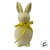 Enfeite Decorativo de Páscoa - Coelho de Pó de Flocagem - Amarelo - 14x5cm - 1 unidade - Rizzo - Imagem 2