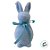 Enfeite Decorativo de Páscoa - Coelho de Pó de Flocagem - Azul - 14x5cm - 1 unidade - Rizzo - Imagem 2