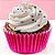 Mini Forminha Para Cupcake Impermeável - Fúcsia - 4,1x2,6cm - 45 unidades - Regina - Rizzo - Imagem 1