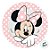 Vela Plana Adesivada Pick - Minnie Mouse Rosa - 1 unidade - Disney Original - Rizzo - Imagem 3