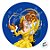 Vela Plana Adesivada Pick - A Bela e a Fera - 1 unidade - Disney Original  - Rizzo - Imagem 3