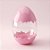 Ovo Transparente Casquinha - Rosa Claro - 6x10x6cm - 10 unidades - Rizzo - Imagem 1