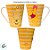 Caneca de Plástico Ursinho Pooh - Amarelo - 360ml - Disney Original - 1 unidade - Plasútil - Rizzo - Imagem 2