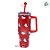 Caneca Térmica com Canudo - Hello Kitty - Vermelho - 1,15l - 1 unidade - Zonacriativa - Rizzo - Imagem 4