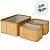Kit Cesta Decorativa de Bambu com Forro de Tecido - 3 unidades - Rizzo - Imagem 2