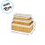 Kit Cesta Decorativa de Bambu com Forro de Tecido Claro - 3 unidades - Rizzo - Imagem 3