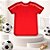 Bandeja Decorativa - Camisa De Futebol - Vermelha - 22,5cm - 1 unidade - Rizzo - Imagem 1