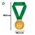 Medalha Dourada - Cordão Verde - 45,5cm - 10 unidades - Rizzo - Imagem 3