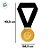 Medalha Dourada - Cordão Preto - 45,5cm - 10 unidades - Rizzo - Imagem 3