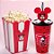 Kit Cinema - Balde de Pipoca e Copo com Canudo - Minnie Mouse Red - Disney Original - 1 unidade - Plasútil - Rizzo - Imagem 1