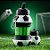 Garrafa de Silicone Dobrável - Bola de Futebol - 550ml - 1 unidade - Rizzo - Imagem 1