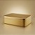 Lata de Metal Retangular - Dourado - 14x10x4,5cm  - 1 unidade - Rizzo - Imagem 1