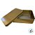 Lata de Metal Retangular - Dourado - 14x10x4,5cm  - 1 unidade - Rizzo - Imagem 2