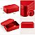Lata de Metal Retangular - Vermelho - 14x10x4,5cm - 1 unidade - Rizzo - Imagem 2