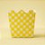 Cachepot de Papel - Xadrez Amarelo - 9,5x9x9,5cm - 8 unidades - Rizzo - Imagem 1