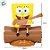 Caixa de Som Bluetooth - Bob Esponja - 14x15cm - 1 unidade - Zonacriativa - Rizzo - Imagem 3