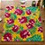 Toalha de Mesa Chita Amarelo - Flores Rosa - 70x70cm - 1 unidade - Rizzo - Imagem 1