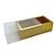 Caixa Pão de Mel Retangular com Tampa Luva - 2 cavidades - Dourada - 16x9x5cm - 12 unidades - Rizzo - Imagem 1