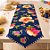Trilho de Mesa Tecido Chita - Azul - 1,30m - 1 unidade - Rizzo - Imagem 1
