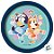 Prato de Papel Redondo - Bluey - 18cm  - 8 unidades - FestColor - Rizzo - Imagem 2