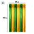 Cortina Decorativa Metalizada Verde e Amarelo - 2m - 1 unidade - Rizzo - Imagem 3