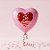 Balão de Festa Microfoil Coração - Rosa - Te Amo - 25cm - 50 unidades - Rizzo - Imagem 1