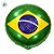 Balão de Festa Microfoil Redondo - Verde e Amarelo - Bandeira do Brasil - 45cm - 50 unidades - Rizzo - Imagem 2