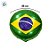 Balão de Festa Microfoil Redondo - Verde e Amarelo - Bandeira do Brasil - 45cm - 50 unidades - Rizzo - Imagem 3