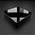 Lata de Metal Quadrada - Preto - 19,5x19,5x5,5cm  - 1 unidade - Rizzo - Imagem 1