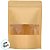 Saco de Papel Kraft com Visor Stand Up Pouch Zip 20x30x5cm - Hermético - 50 unidades - Rizzo - Imagem 2