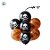 Balão de Festa Látex 12" Halloween - Caveiras - Laranja e Preto - 6 unidades - Partiufesta - Rizzo - Imagem 3