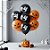 Balão de Festa Látex 12" Halloween - Abóboras e Fantasmas - Laranja e Preto - 6 unidades - Partiufesta - Rizzo - Imagem 1