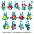 Mini Figuras Para Pesca - Ariel - Disney Original - 13 unidades - Regina - Rizzo - Imagem 2