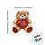Urso de Pelúcia Grande com Coração e Frase - Marrom - 40x41x32cm - 1 unidade - Rizzo - Imagem 4