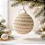 Bola de Natal - Linha Trançada - 8cm - 4 unidades - Rizzo - Imagem 1