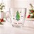 Caneca de Vidro de Natal - Happy Holidays - Modelo 1 - 10x12cm - 340mL - 1 unidade - Rizzo - Imagem 1