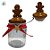 Pote Decorativo de Vidro de Natal - Boneco de Biscoito - 16x9cm - 300mL - 1 unidade - Rizzo - Imagem 2