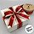 Fita Aramada Decorativa de Natal - Trilho Vermelho com Borda Dourada - 6,3cm x 9,14m - 1 unidade - Rizzo - Imagem 4