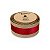 Fita Aramada Decorativa de Natal - Trilho Vermelho com Borda Dourada - 6,3cm x 9,14m - 1 unidade - Rizzo - Imagem 3