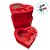 Kit Caixa Papel Rígido Coração Vermelho com Tampa Visor e Laço - 3 unidades - Rizzo - Imagem 3
