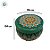 Vela Aromática - Lata Metalizada Mandala - Verde Água - 6cm - 1 unidade - Rizzo - Imagem 3