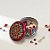Vela Aromática - Lata Metalizada Mandala - Marsala - 6cm - 1 unidade - Rizzo - Imagem 1