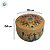 Vela Aromática - Lata Metálica Mandala - Bege - 6cm - 1 unidade - Rizzo - Imagem 3