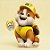 Kit Decorativo - Rubble - Patrulha Canina - 33,5x60cm - 2 unidades - Regina - Rizzo - Imagem 1
